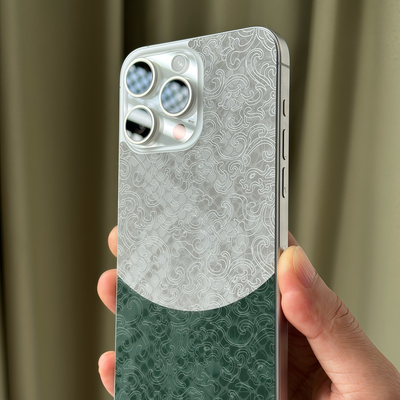 适用iPhone 15 Pro撞色素皮膜苹果15ProMax手机背膜i苹果16ProMax素皮贴16Pro 后盖保护膜苹果14ProMax素皮贴