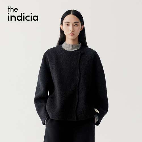 indiciaF2D5DY601C专柜正品标记女装气质显瘦大衣外套吊牌价1589