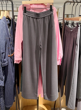 Indicia6A403KZ176C专柜正品标记女装休闲直筒系带长裤吊牌价689