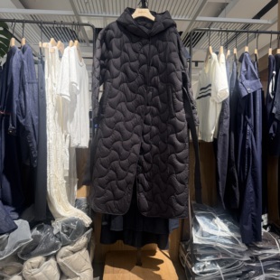 indiciaF2D4YR661F专柜正品标记女装连帽长款羽绒服吊牌价1689