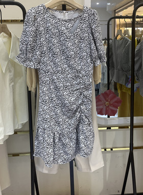 indicia4B205LQ209专柜正品标记女装夏季气质碎花连衣裙吊牌价699