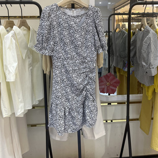 indicia4B205LQ209专柜正品标记女装夏季气质碎花连衣裙吊牌价699