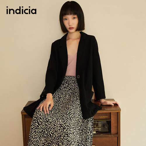 indicia3C106XZ321专柜正品标记女装秋款休闲西装宽松吊牌价899