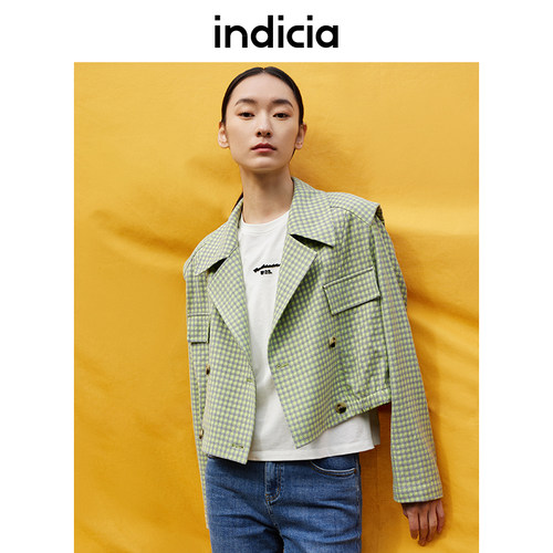 indicia5A303WT095专柜正品标记女装春款短外套气质时尚吊牌价789