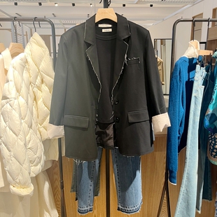 indicia5C307XZ368专柜正品标记女装百搭通勤西装外套吊牌价1389