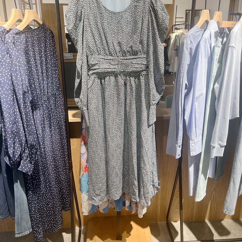 indicia3A201LQ066专柜正品标记女春款泡泡袖气质连衣裙吊牌价789