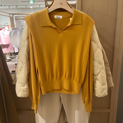 theindiciaD5C308ZZ247专柜正品标记女装秋款V领针织衫吊牌价539