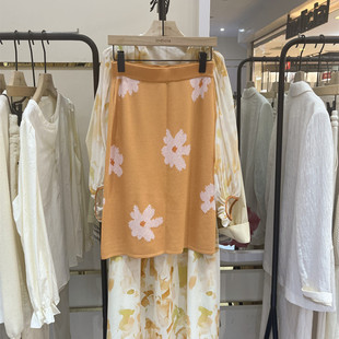 花色气质半身裙吊牌价569 夏款 indicia5B306QZ202专柜正品 标记女装