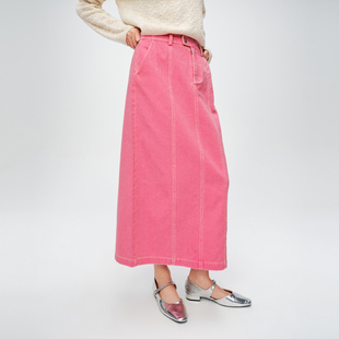 indicia6A403QZ170C专柜正品 简约复古风半身裙吊牌价599 标记女装