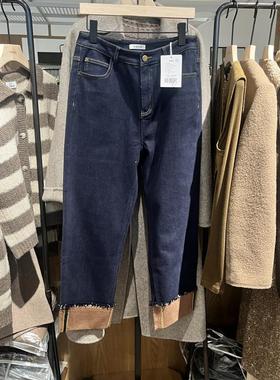 Indicia5D310NK511F-1专柜正品标记女装百搭直筒牛仔裤吊牌价639