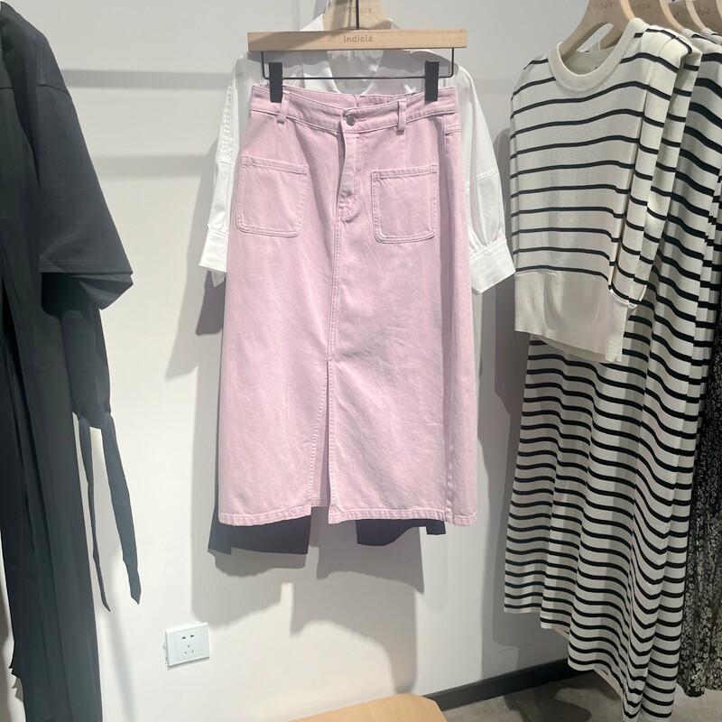 indiciaC6A404QZ029专柜正品标记女装春休闲牛仔半身裙吊牌价599