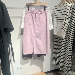 indiciaC6A404QZ029专柜正品 春休闲牛仔半身裙吊牌价599 标记女装