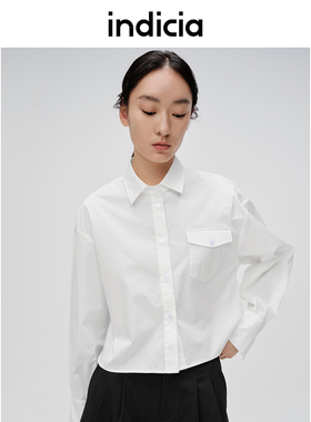 Indicia6B404CS200C专柜正品标记女装衬衫小个子通勤吊牌价489