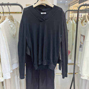 indicia3A201ZZ010专柜正品标记女装春款V领毛衣针织衫吊牌价799