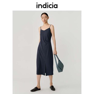indicia5C308LQ379专柜正品 高腰开叉吊带连衣裙吊牌价599 标记女装