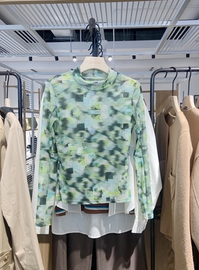 indiciaC6A402SY016专柜正品标记女装设计感打底衫吊牌价269