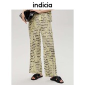 indicia5B306KZ255专柜正品 吊牌价989 天丝波点休闲裤 标记女装 夏款