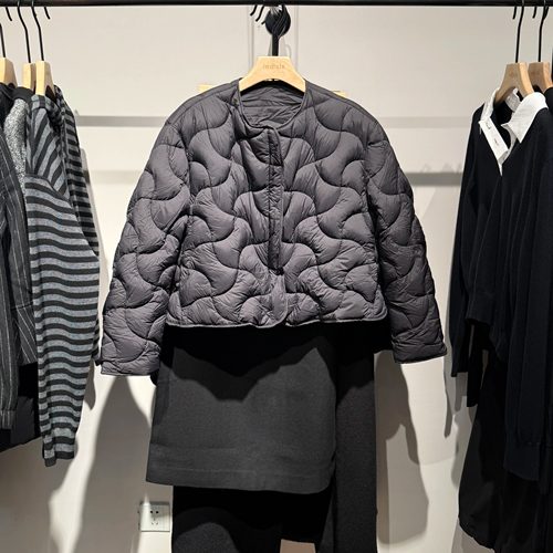 indiciaF2D4YR662F专柜正品标记女装羽绒服短薄款宽松吊牌价1289