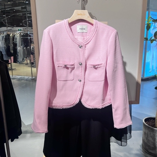 Indicia6A402WT059F专柜正品标记女装圆领小香风外套吊牌价969
