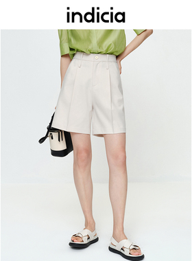 indiciaC5B304DK095-2专柜正品标记女装夏休闲百搭短裤吊牌价499