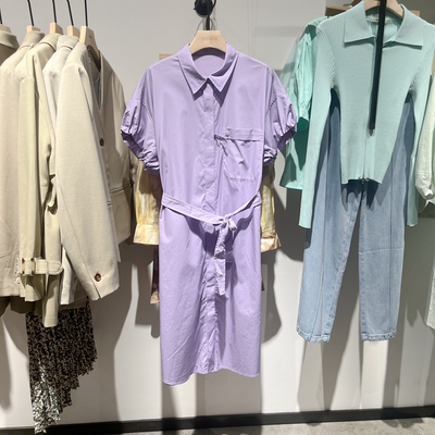 indicia5B304LQ123-1专柜正品标记女装夏款莱赛尔连衣裙吊牌价869