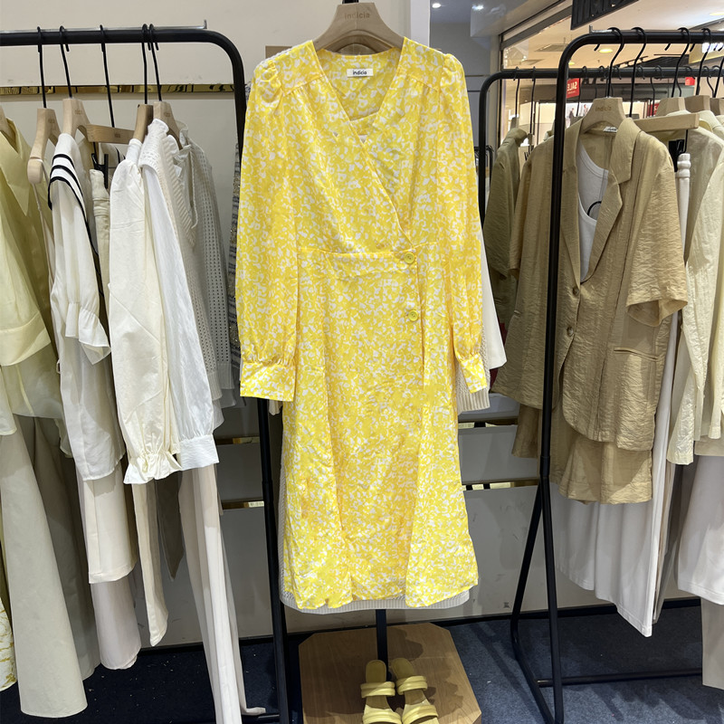indicia5A303LQ103专柜正品标记女装春款气质显瘦连衣裙吊牌价869
