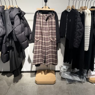 吊牌799 格纹休闲直通阔腿裤 indiciatheL2D5KZ279专柜正品 标记女装