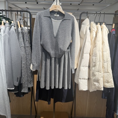 indiciatheL2A6TZ007专柜正品标记女装两件套针织衫套装吊牌1189