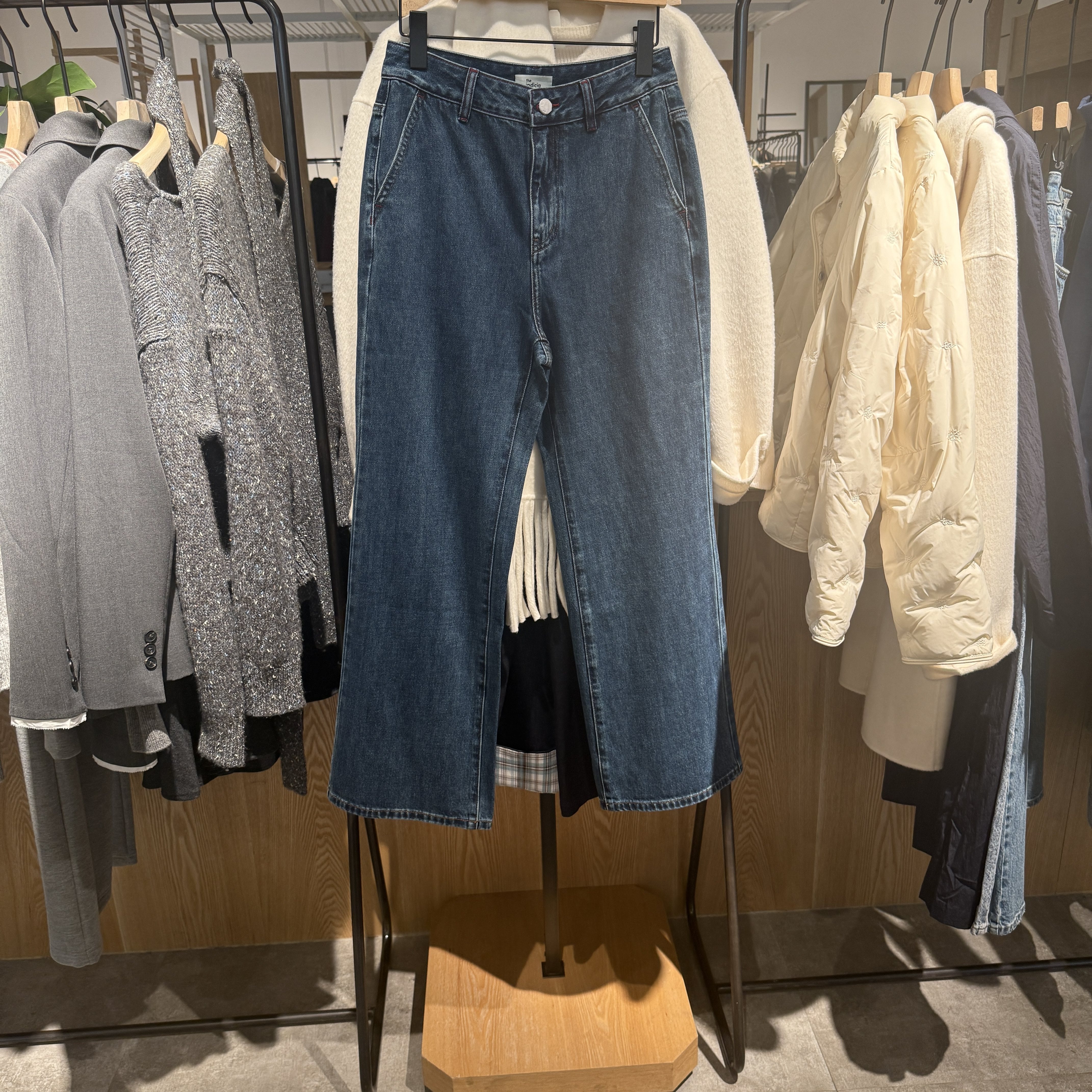 indiciatheL2A6NK042专柜正品标记女装牛仔裤棉休闲长裤吊牌价569