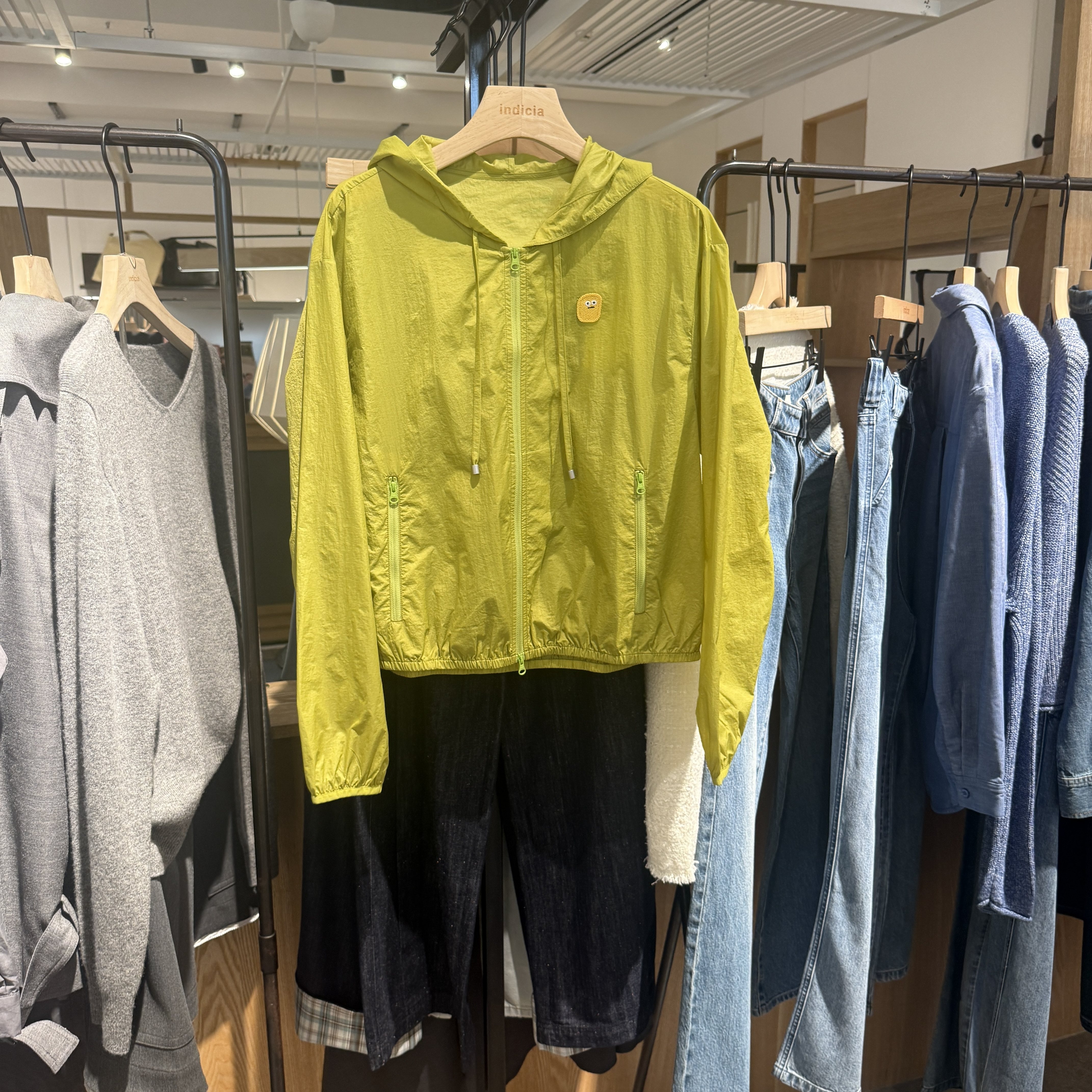 indiciatheL2B6WT103专柜正品标记女装绿色外套休闲吊牌价699