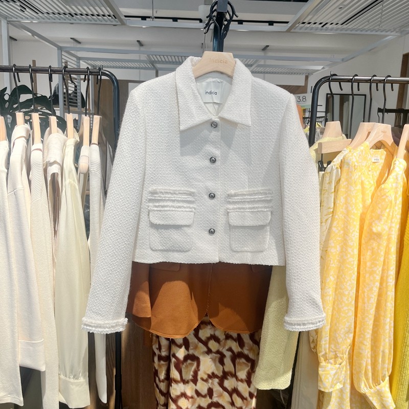 Indicia6A401WT024N专柜正品标记女装气质小香风短外套吊牌价899,女装/女士精品,短外套,淘宝优惠券,粉丝福利购,淘宝优惠卷