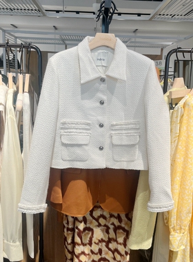 Indicia6A401WT024N专柜正品标记女装气质小香风短外套吊牌价899