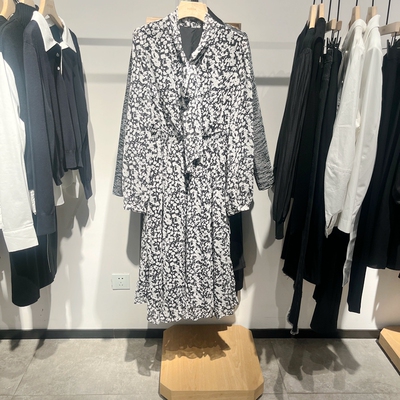 indicia6A403LQ168C专柜正品标记女装碎花连衣裙气质吊牌价869