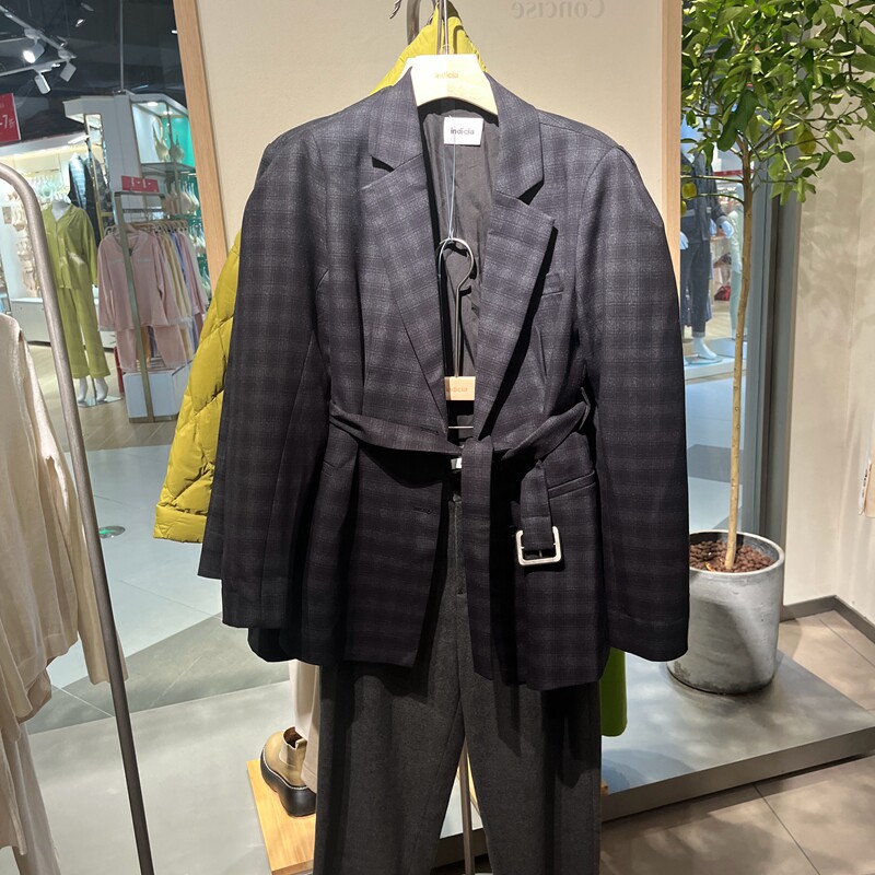 indicia4C208XZ344专柜正品标记女装秋季时尚气质西装吊牌价1289