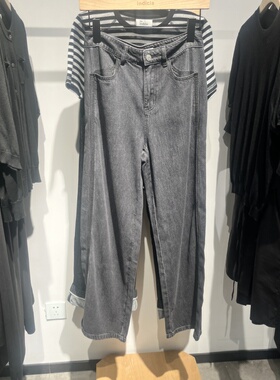 Indicia6B405NK252F专柜正品标记女装设计显瘦直筒牛仔裤吊牌689