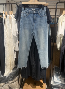 indiciaF2C4NK422F专柜正品标记女装简约时尚显瘦牛仔裤吊牌价599