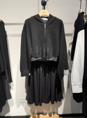 indiciaF2D4KS777F专柜正品标记女装卫衣设计短开衫外套吊牌价899