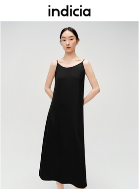 indicia6B406LQ346C专柜正品标记女装醋纤连衣裙吊带吊牌价789