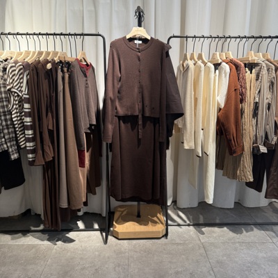 indiciatheL2D5TZ249专柜正品标记女装系带开衫裙套装吊牌价1589