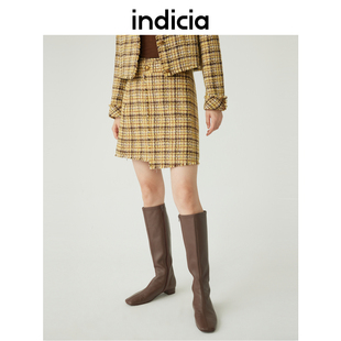 indicia5D310QZ541C专柜正品 小香风气质半身裙吊牌价589 标记女装