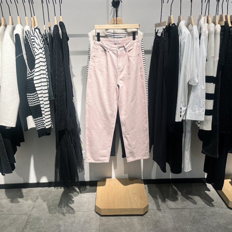 Indicia6B404NK191C专柜正品标记女装简约粉休闲牛仔裤吊牌价589,女装/女士精品,牛仔裤,淘宝优惠券,粉丝福利购,淘宝优惠卷