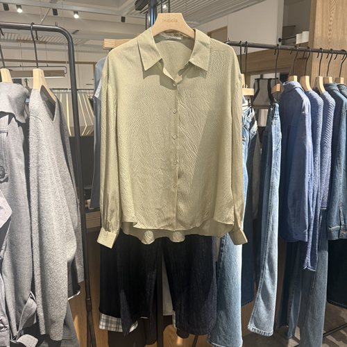 indiciaF2B5CS193C专柜正品标记女装桑蚕丝舒适衬衫吊牌价1189