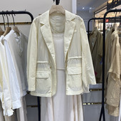 indicia3A201WT075专柜正品 外套吊牌价689 白色西装 标记女装 春款