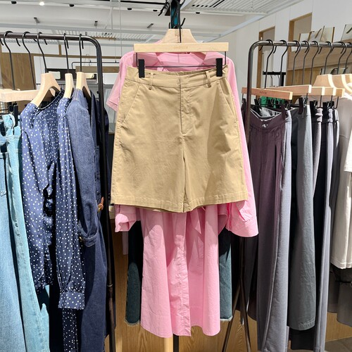 indicia5B306DK290专柜正品标记女装高腰休闲短裤吊牌价689