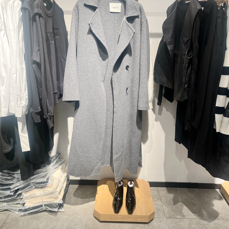 indicia5D312DY647N专柜正品标记女装毛呢外套长款大衣吊牌价3689