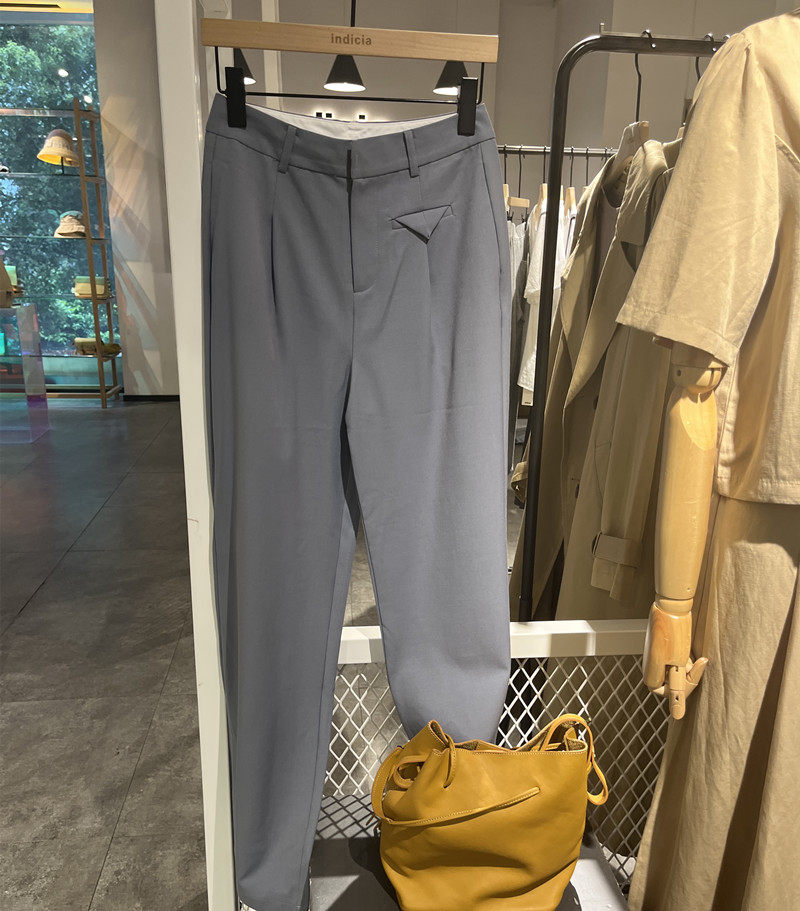 indicia3A201KZ073专柜正品标记女装春款蓝色直筒休闲裤吊牌价569