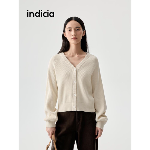 indiciatheL2C5KS171专柜正品标记女装灯笼袖针织开衫吊牌价 699