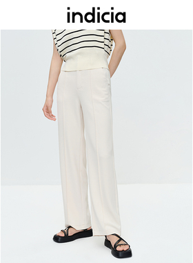 indiciaC5B306KZ180专柜正品标记女装夏款直筒休闲裤吊牌价599