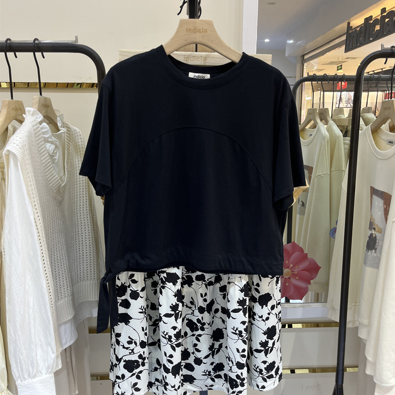 indicia5B306TX276专柜正品标记女装夏款T恤百搭上衣吊牌价589