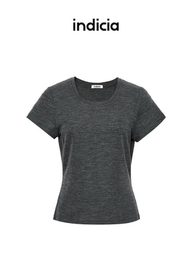 indiciaF2C4TX458F专柜正品标记女装通勤显瘦正肩短袖T恤吊牌469